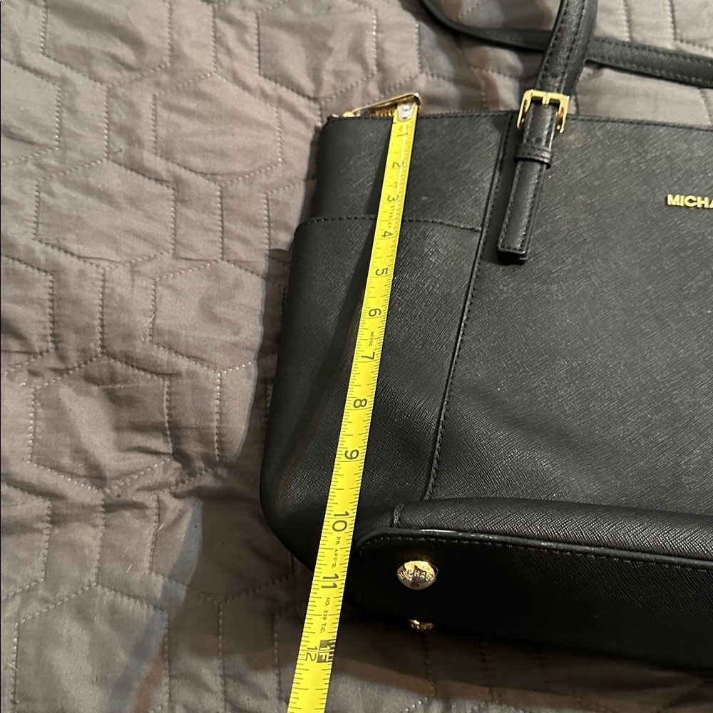 Michael Kors Black Leather Tote - Picture 12 of 12
